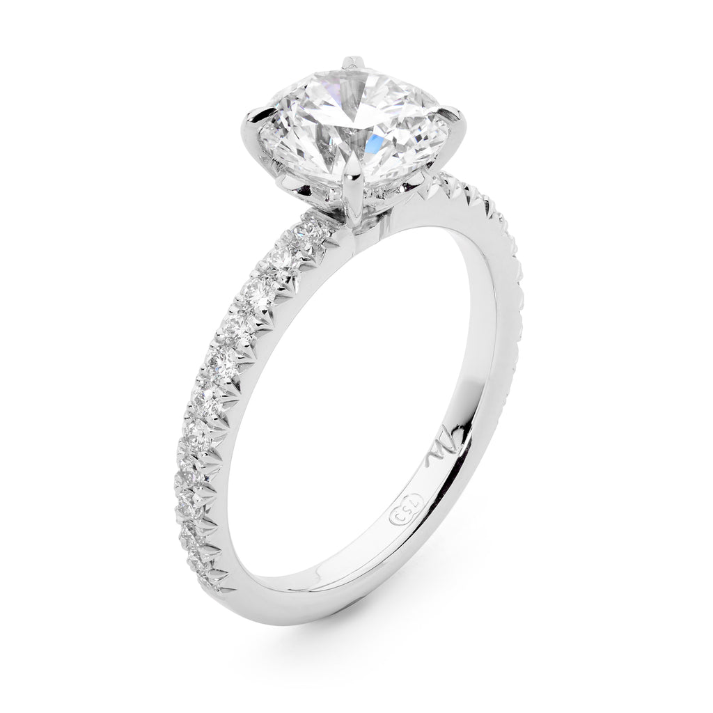 2.76ct Round Brilliant Cut Diamond Engagement Ring