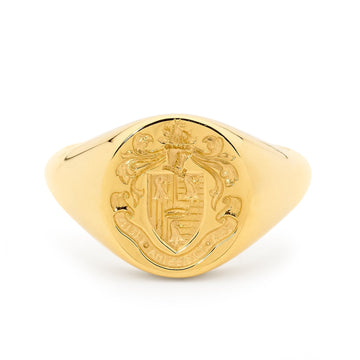 18ct Yellow Gold Signet Ring by Matthew Ely