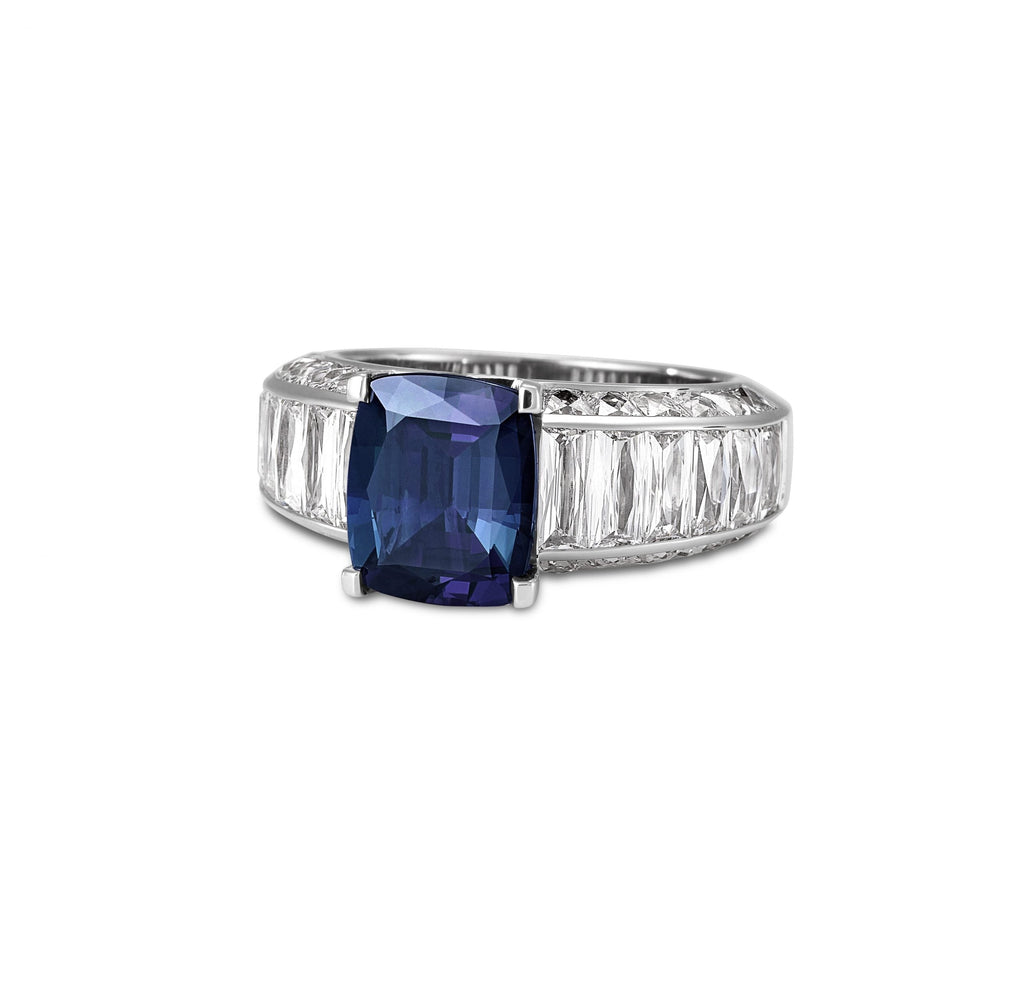4.21ct Alexandrite & Diamond Ring Custom Made by Matthew Ely